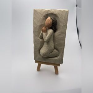 Willow Tree Prayer Plaque with Easel